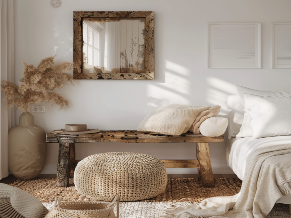 10 inspiracji na urządzenie salonu w stylu skandynawskim z dodatkami rustykalnymi