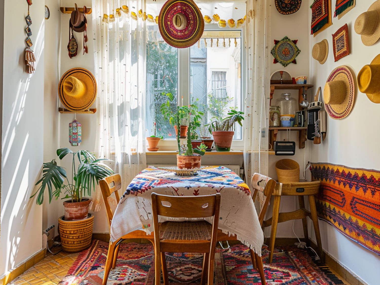 10 inspiracji na urządzenie jadalni z dodatkami w stylu boho