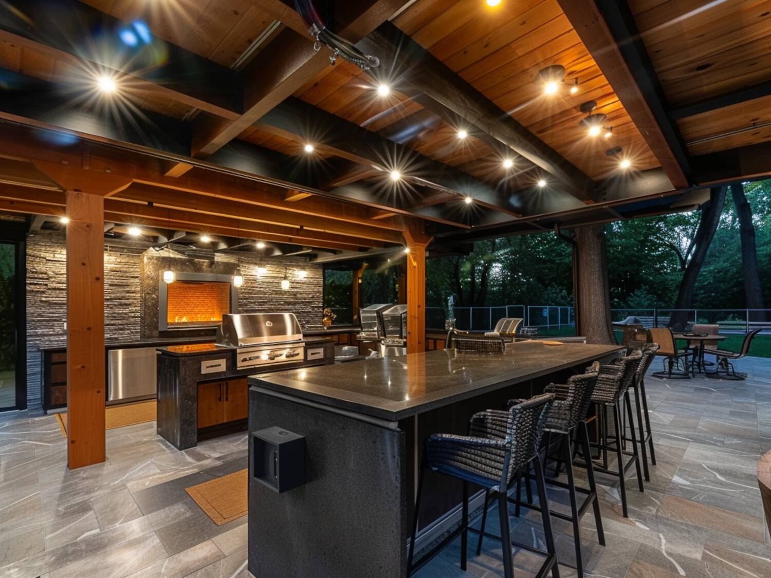 jakie oświetlenie LED wybrać do stref grillowych w ogrodzie