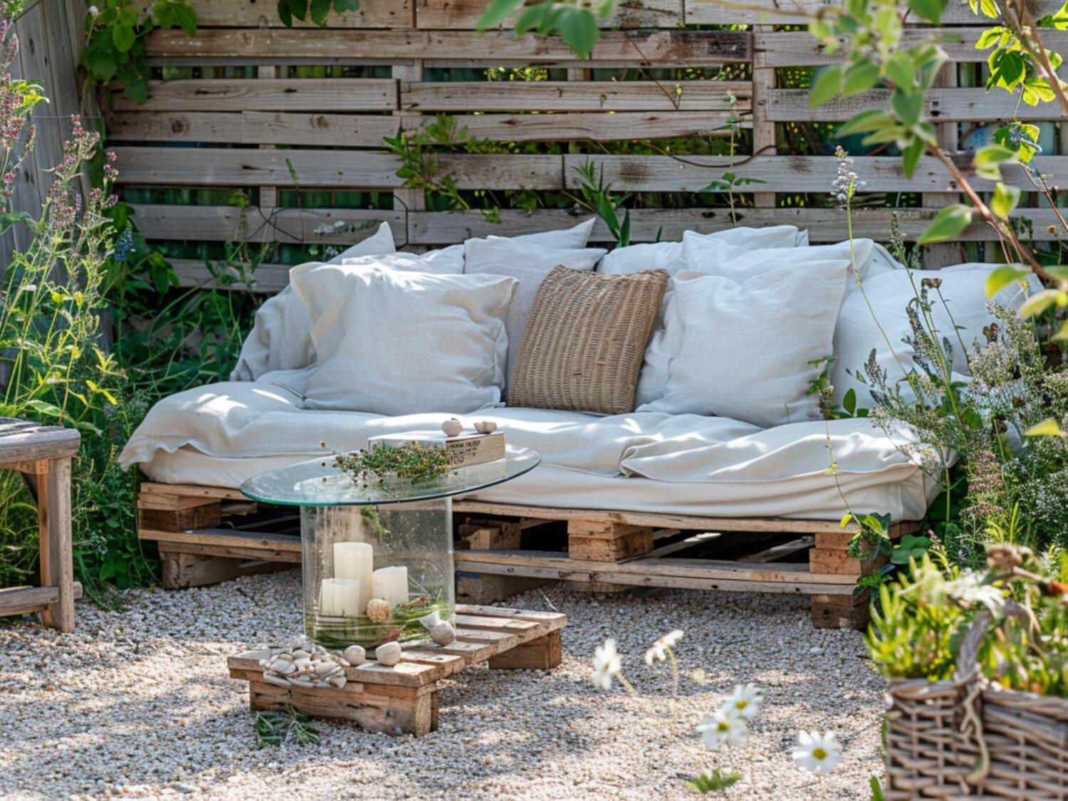 10 inspiracji na ogrody z meblami wykonanymi z materiałów odnawialnych