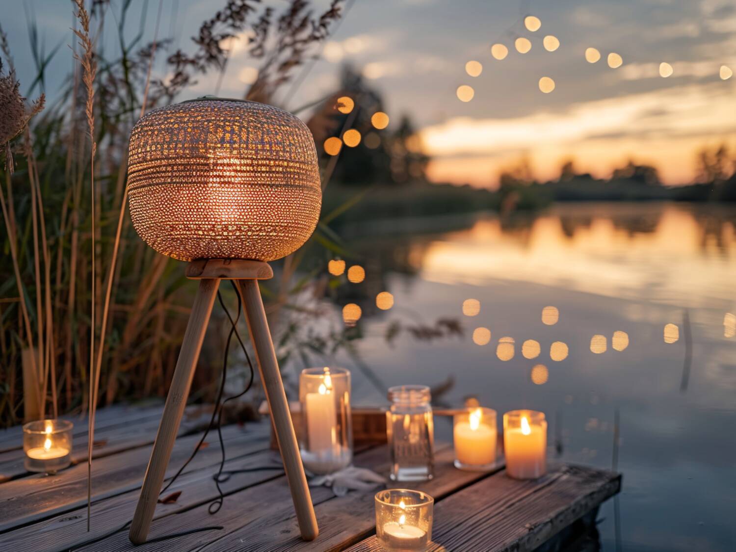 Jakie lampy ogrodowe najlepiej sprawdzą się w przestrzeniach nad wodą w stylu boho
