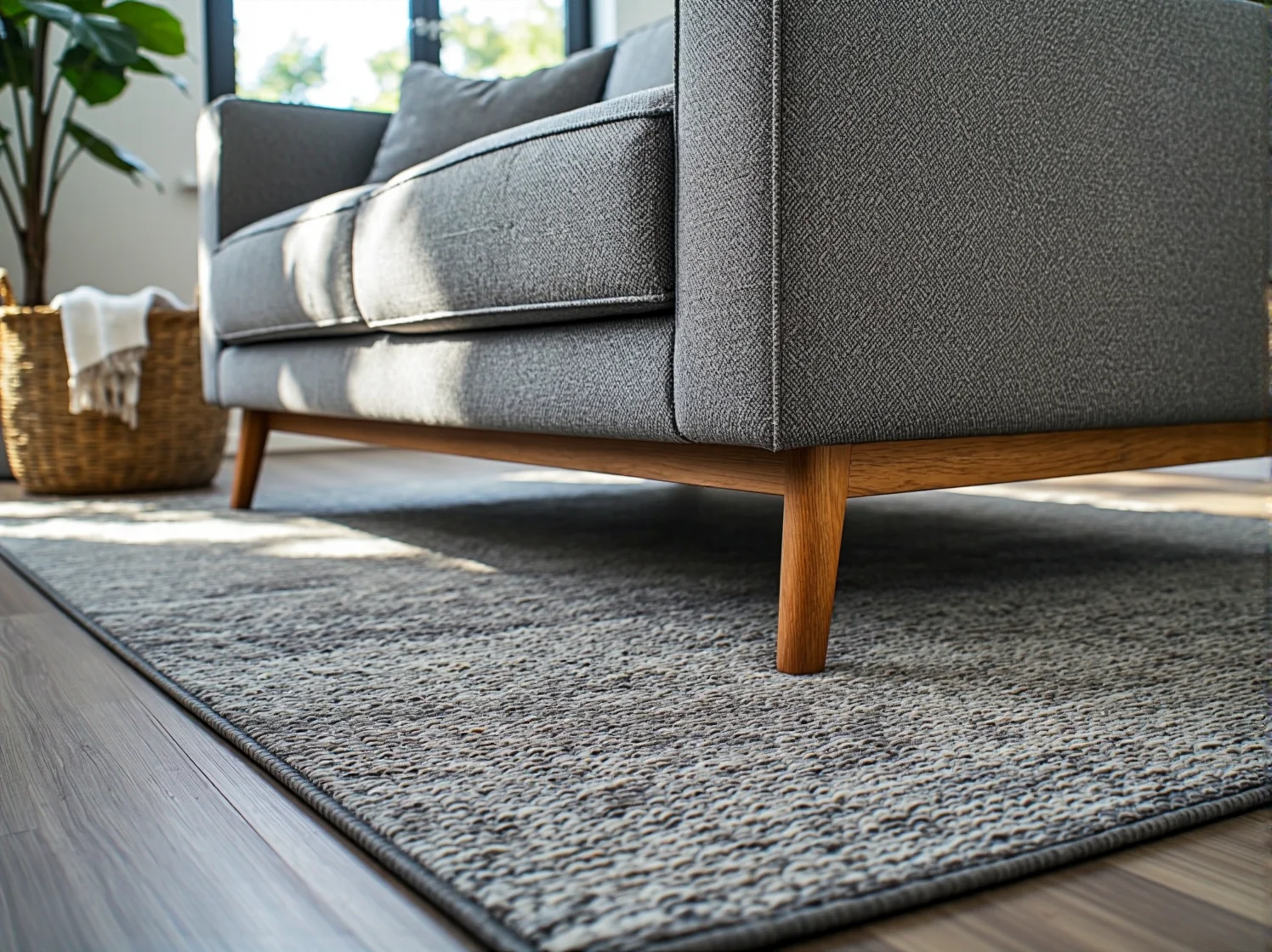 Zakładanie elastycznego pokrowca na zniszczoną tapicerkę starej kanapy