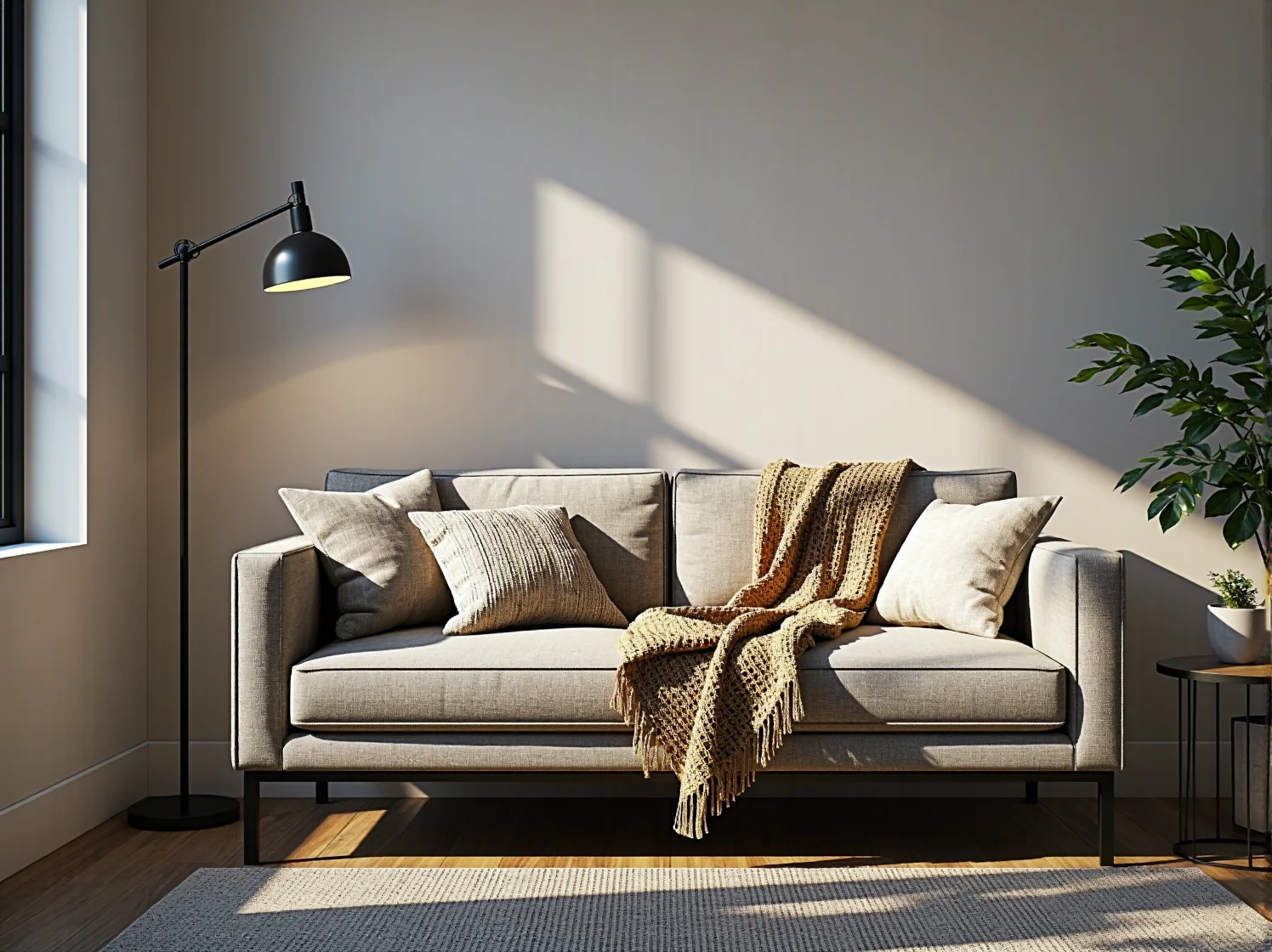 Kompaktowa sofa dwuosobowa w stylu industrialnym idealna do kawalerki