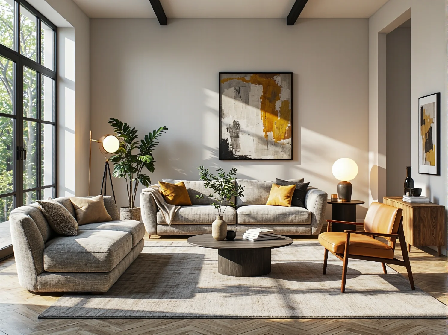 Efekt świetlny góra-dół na grafitowym tynku, podkreślający strukturę elewacji nowoczesnego budynku.