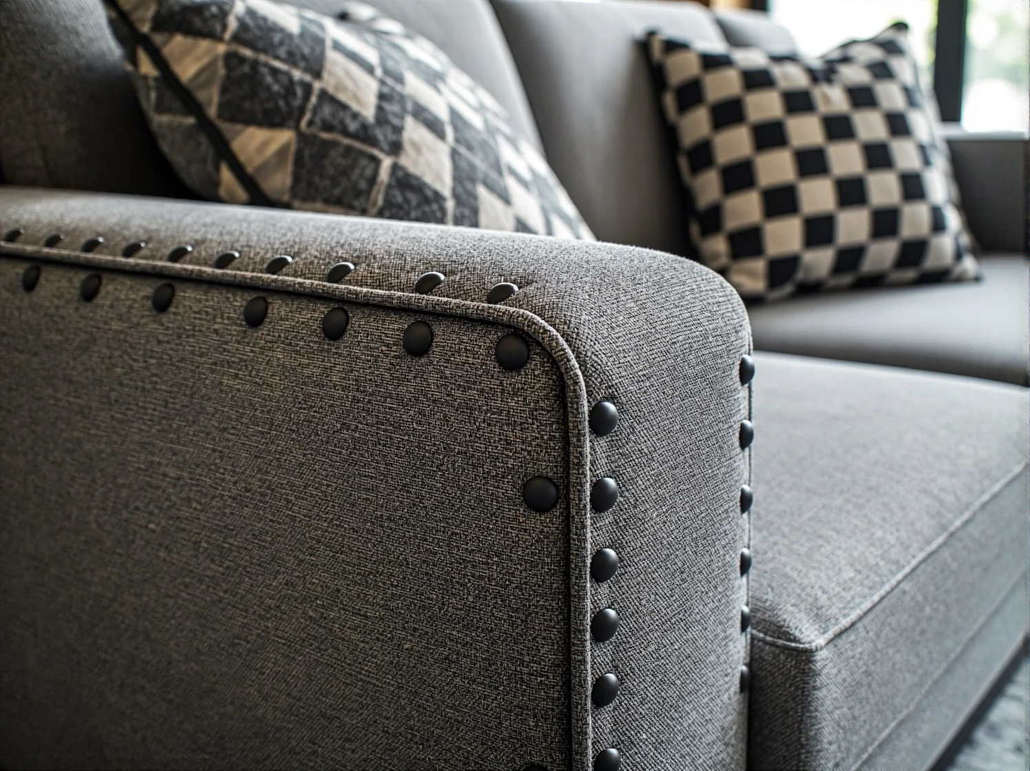 Skórzana kanapa w stylu loftowym z solidną metalową konstrukcją i trwałym obiciem