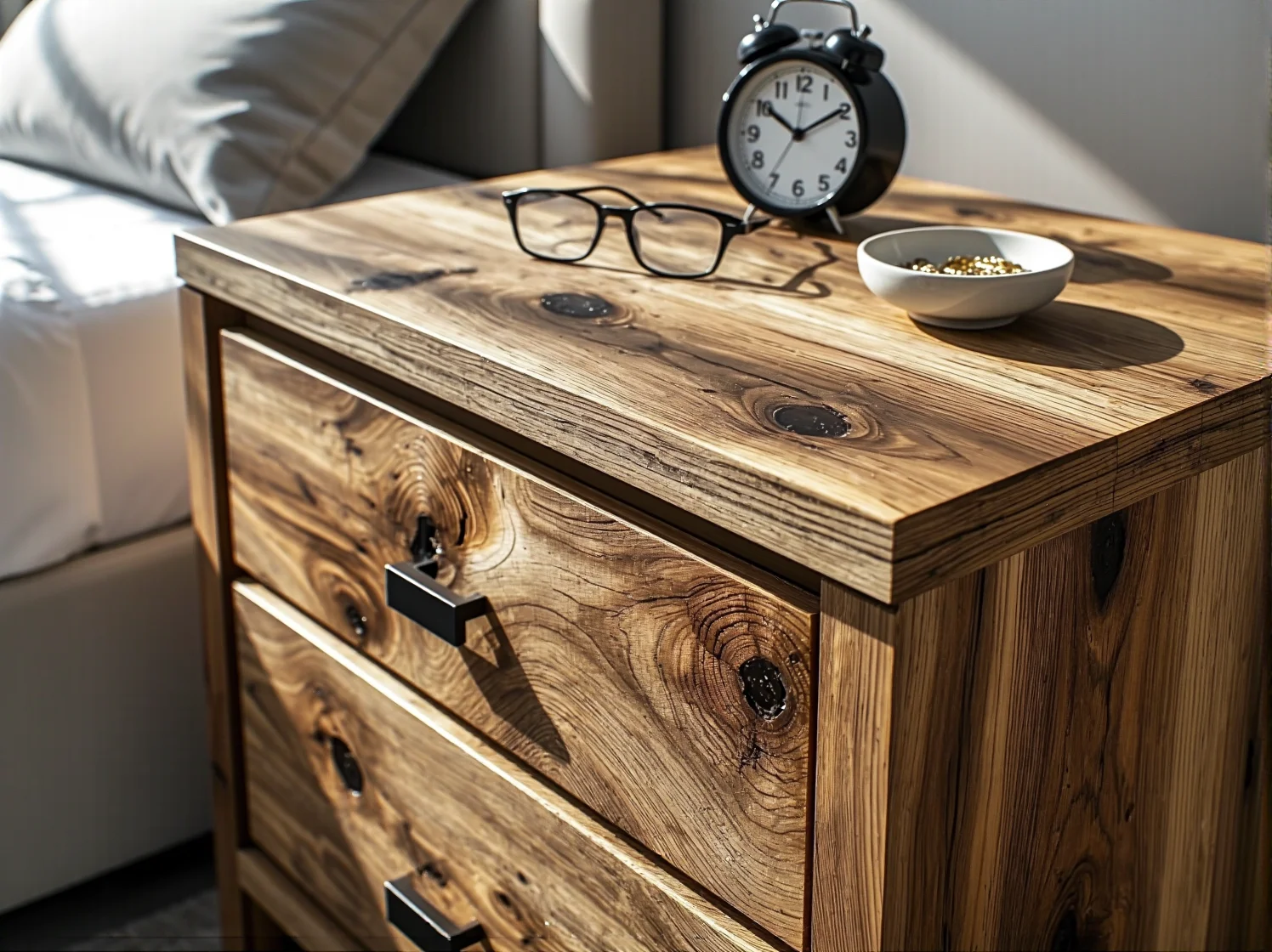 Wybór starych desek i materiałów z recyklingu na meble DIY